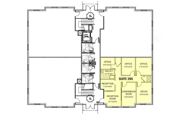 Building 200 Floorplan_Suite 205